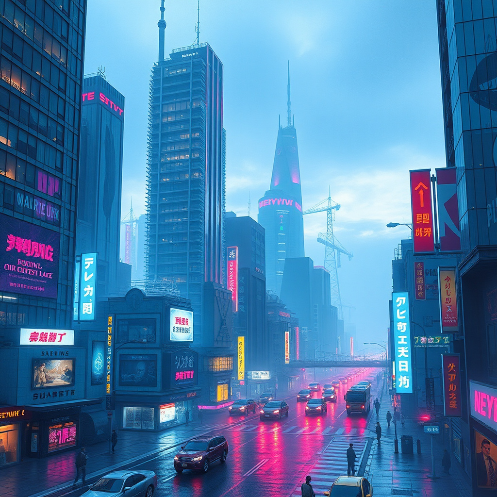 Cyberpunk city